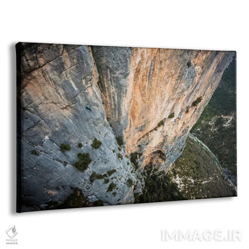 تابلو کوهنوردی آزاد در دوراندال، تنگههای وردون، آلپ-دو-اوت-پرووانس، پرووانس-آلپ-کوت دازور، فرانسه اثر الکس بیوس - نمای پرسپکتیو محصول