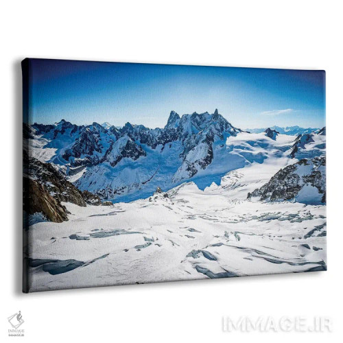 تابلو نمای هوایی واله بلانش و گراند جوراس، شامونی، فرانسه اثر الکس بیوس - نمای پرسپکتیو محصول