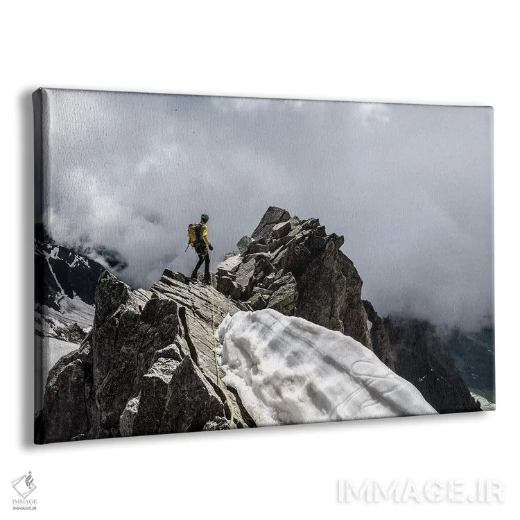 تابلو کوهنوردی روی تور رونده، شامونی، فرانسه اثر الکس بیوس - نمای پرسپکتیو محصول