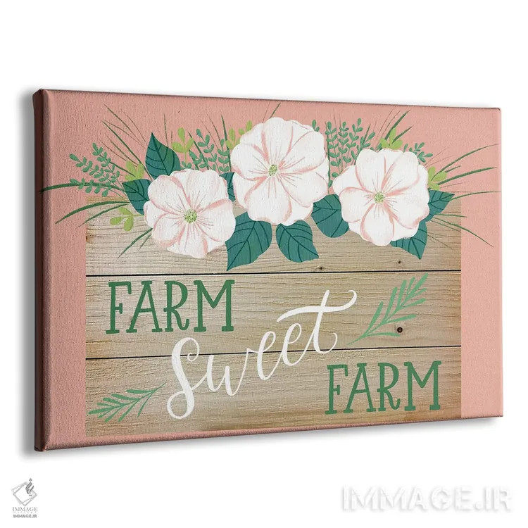 تابلو گلهای خانه روستایی دو اثر آماندا مکگی - نمای پرسپکتیو محصول