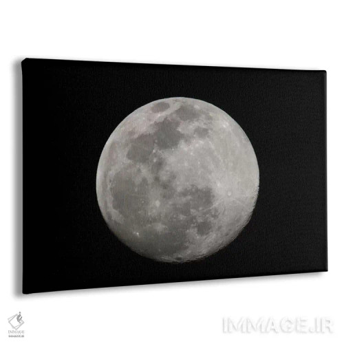 تابلو ماه کامل (سیاه و سفید) اثر آرتور موریس - نمای پرسپکتیو محصول
