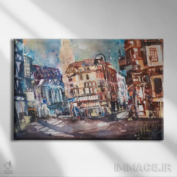 تابلو وین (اتریش) اثر آندریاس ماترن - نمای روبهرو روی دیوار