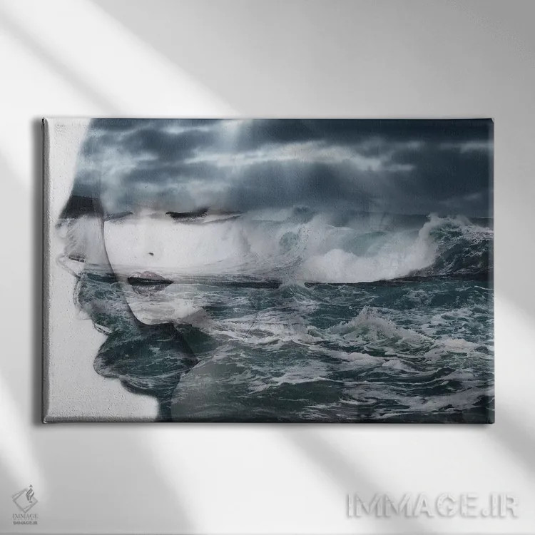 تابلو دریا اثر تاتیانا آمرِین - نمای روبهرو روی دیوار