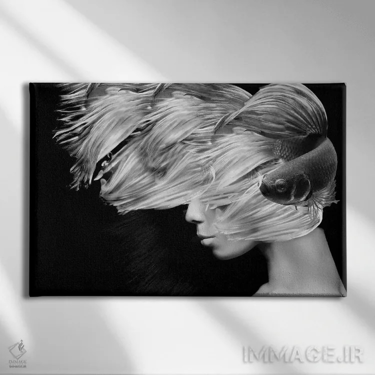 تابلو ماهیگیری I اثر تاتیانا آمرِین - نمای روبهرو روی دیوار