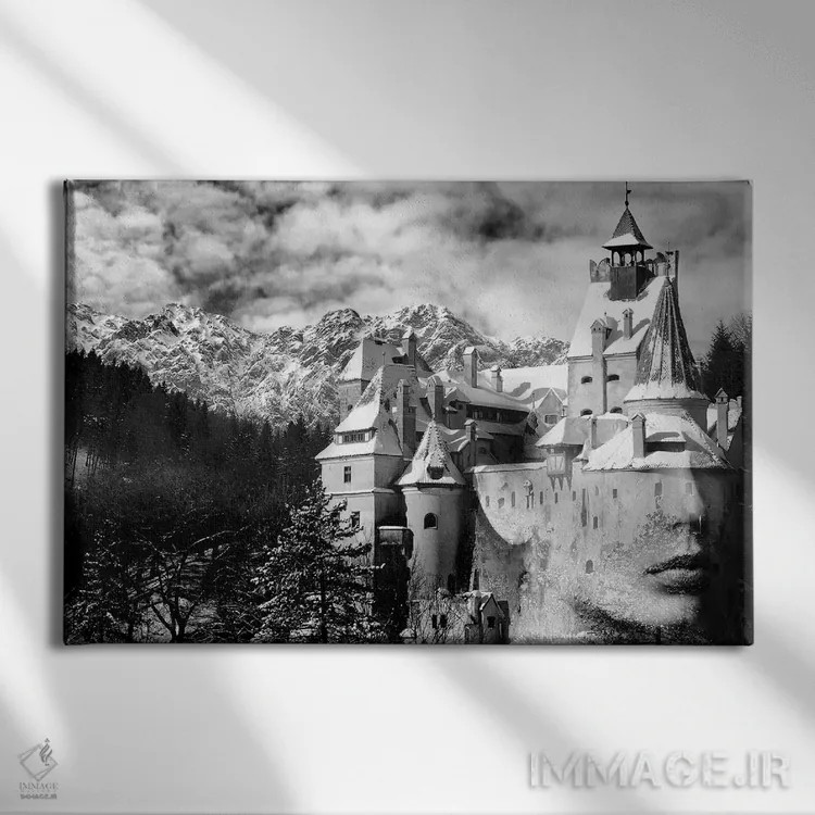 تابلو قلعه اثر تاتیانا آمرِین - نمای روبهرو روی دیوار