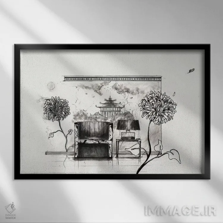 تابلو کجا هستم؟ اثر الکسیس مارکو - نمای قابدار مشکی