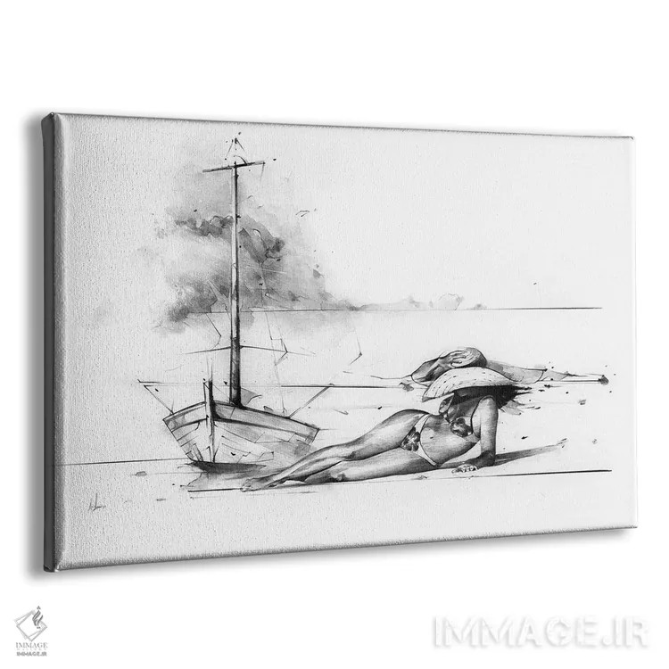 تابلو آفتابسوختگی اثر الکسیس مارکو - نمای پرسپکتیو محصول