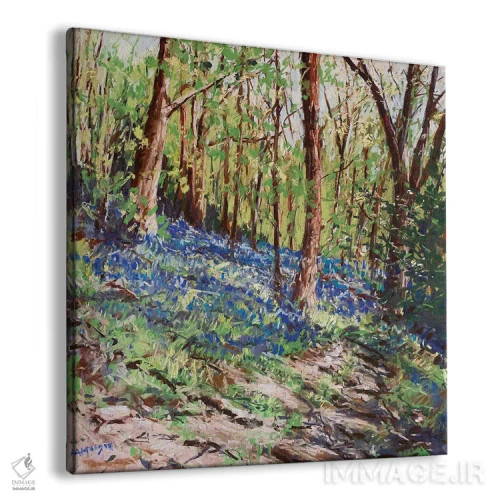تابلو جنگل آبی اثر اندرو مودی - نمای پرسپکتیو محصول