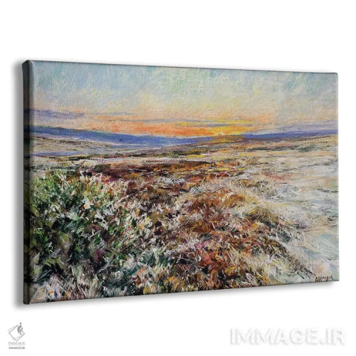 تابلو خورشید زمستانی بالای زمینهای بایر اثر اندرو مودی - نمای پرسپکتیو محصول