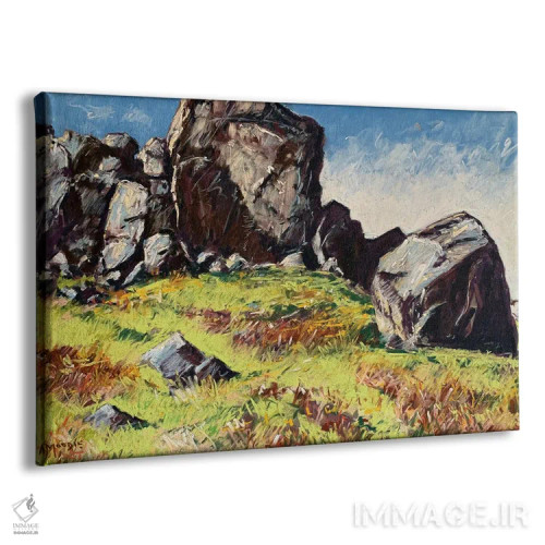 تابلو گاو و گوساله زیر آفتاب زمستانی اثر اندرو مودی - نمای پرسپکتیو محصول