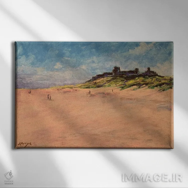 تابلو پیادهروی در ساحل، بامبورو (نام مکان) اثر اندرو مودی - نمای روبهرو روی دیوار