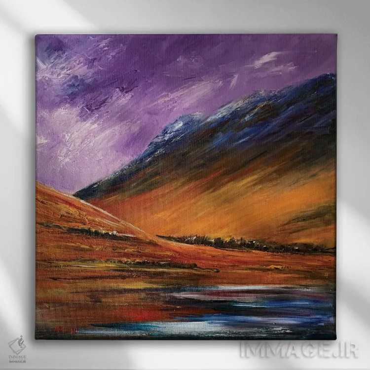 تابلو درهٔ درخشان اثر اندرو مودی - نمای روبهرو روی دیوار