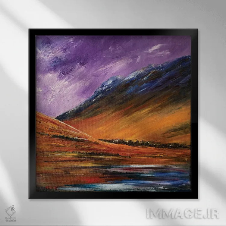 تابلو درهٔ درخشان اثر اندرو مودی - نمای قابدار مشکی