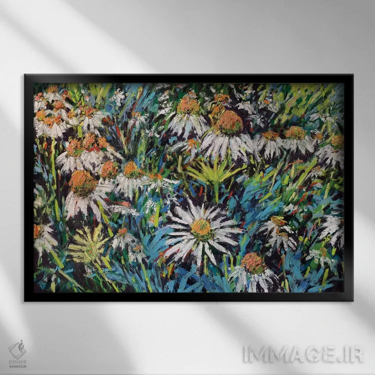 تابلو نور باغ اثر اندرو مودی - نمای قابدار مشکی