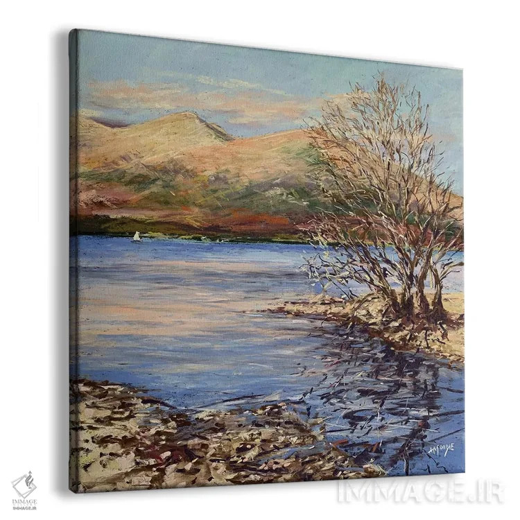 تابلو لوخ لاموند و بن داب (نامهای جغرافیایی اسکاتلند) اثر اندرو مودی - نمای پرسپکتیو محصول