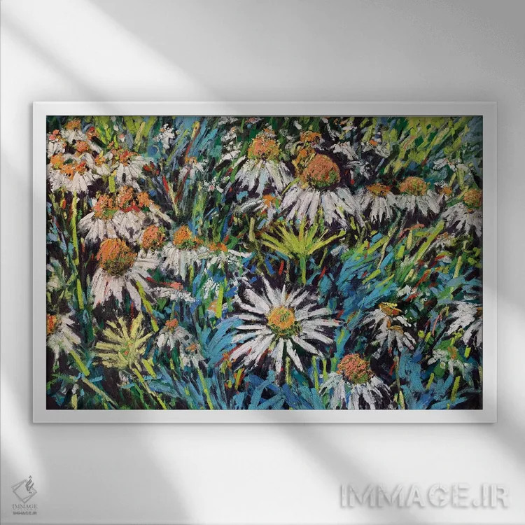 تابلو نور باغ اثر اندرو مودی - نمای قابدار سفید