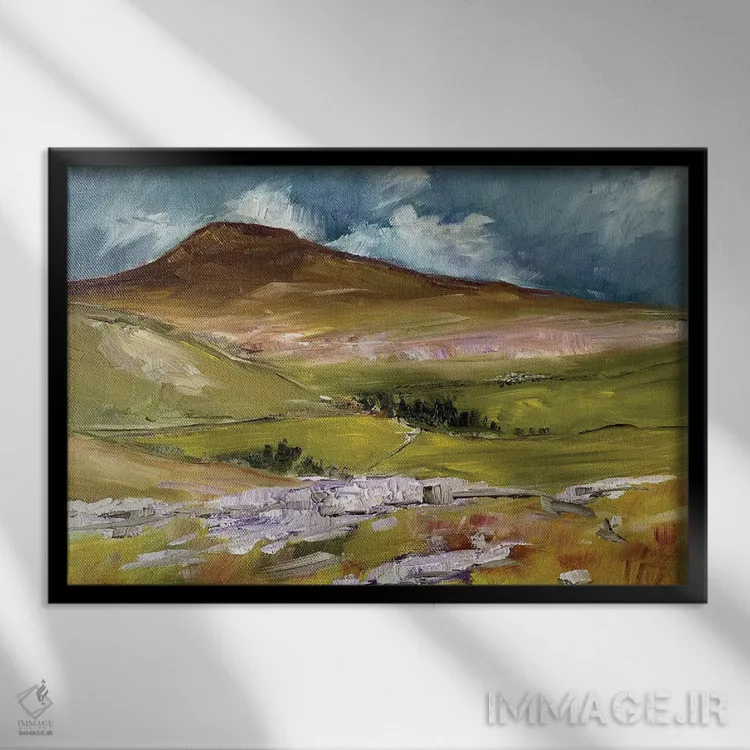 تابلو اینگلبرو (نام کوه در انگلستان) اثر اندرو مودی - نمای قابدار مشکی