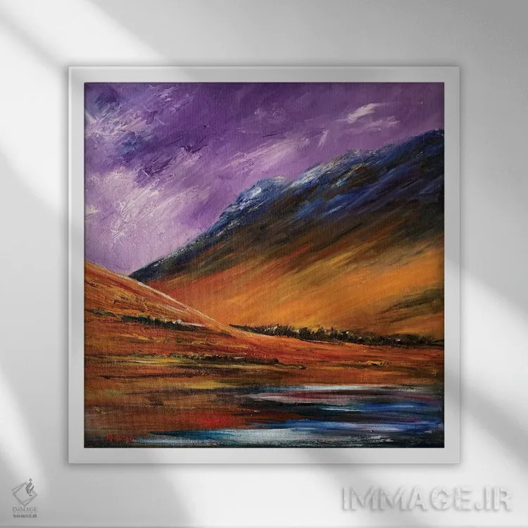 تابلو درهٔ درخشان اثر اندرو مودی - نمای قابدار سفید