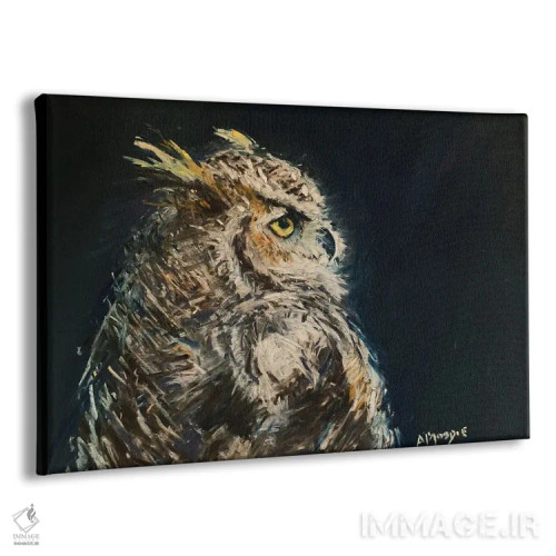 تابلو جغد اثر اندرو مودی - نمای پرسپکتیو محصول