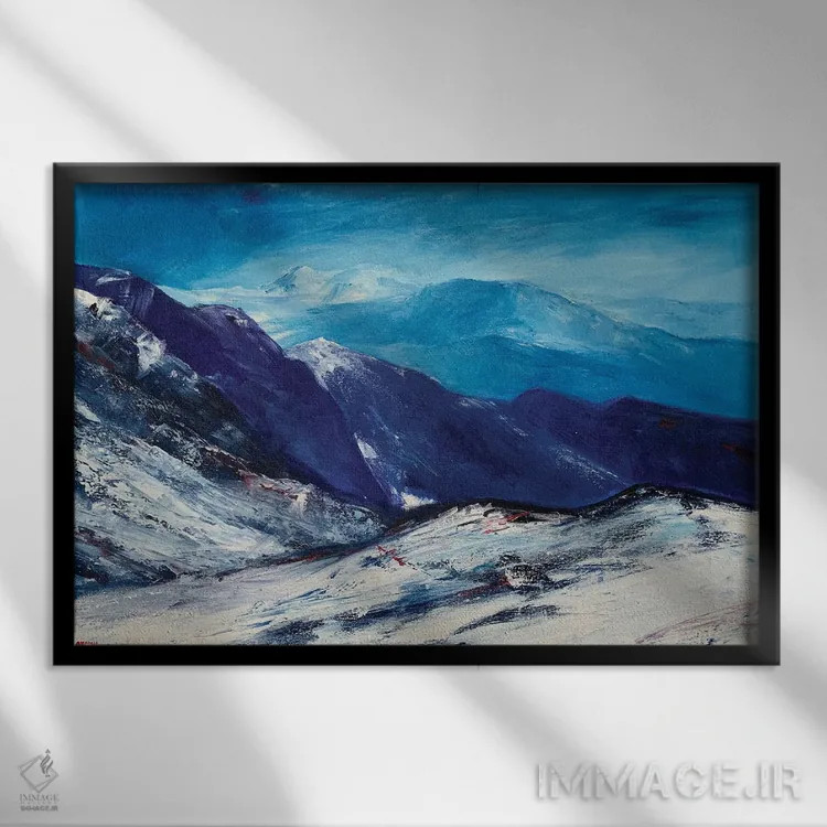 تابلو هوای کوهستانی اثر اندرو مودی - نمای قابدار مشکی