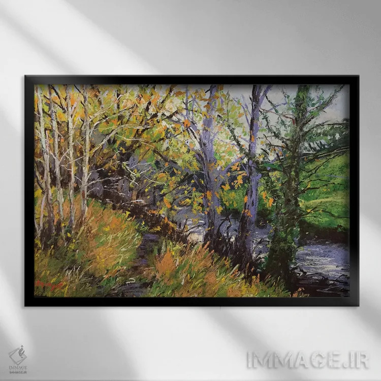 تابلو مسیر نوامبر اثر اندرو مودی - نمای قابدار مشکی