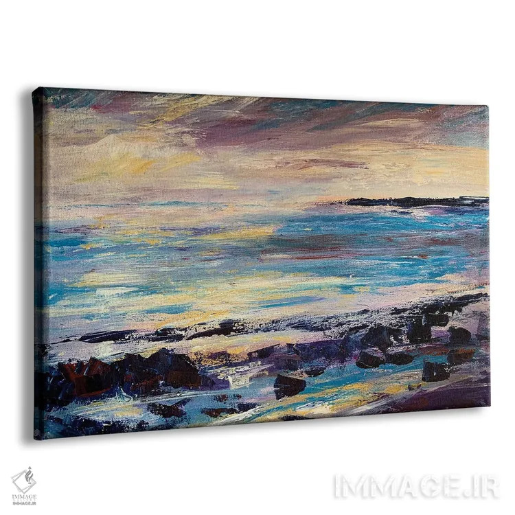 تابلو صخرهها و دریا اثر اندرو مودی - نمای پرسپکتیو محصول