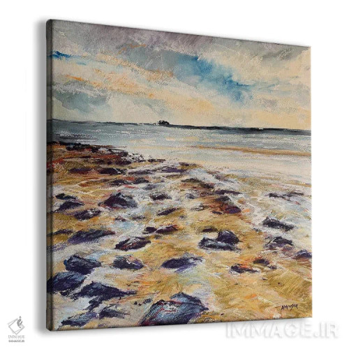 تابلو ساحل صخرهای اثر اندرو مودی - نمای پرسپکتیو محصول