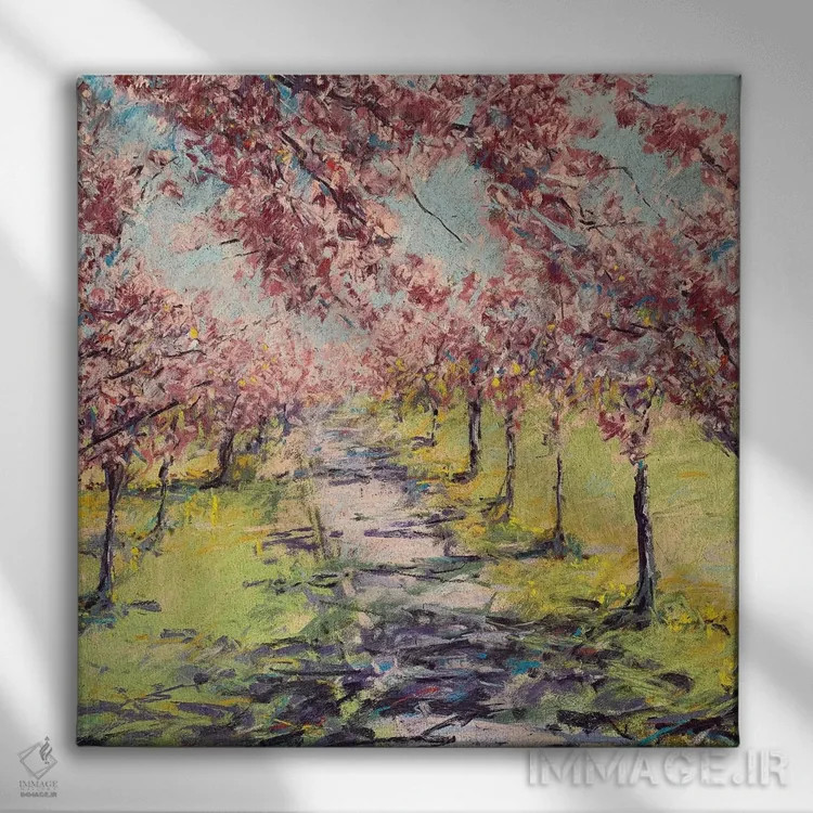 تابلو سایههای بهاری اثر اندرو مودی - نمای روبهرو روی دیوار