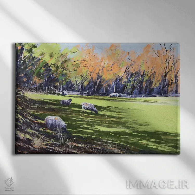 تابلو گوشهٔ سایهدار اثر اندرو مودی - نمای روبهرو روی دیوار