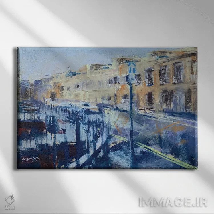 تابلو آفتاب پس از باران، اباوربورگ (شهر اسکاتلند) اثر اندرو مودی - نمای روبهرو روی دیوار