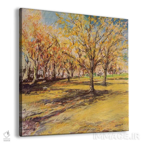 تابلو برگهای پاییزی اثر اندرو مودی - نمای پرسپکتیو محصول
