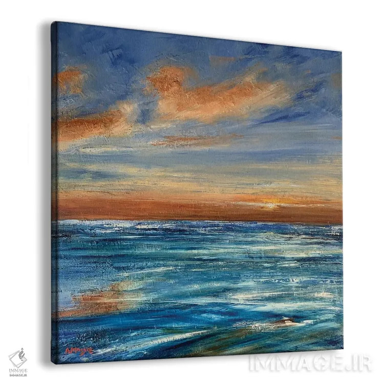 تابلو غروب خورشید بر فراز آرامش اثر اندرو مودی - نمای پرسپکتیو محصول