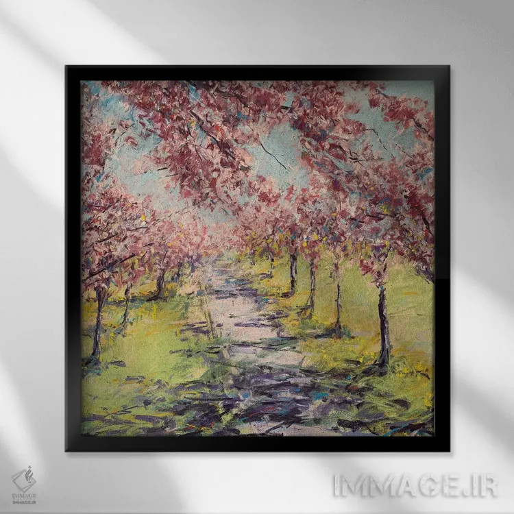 تابلو سایههای بهاری اثر اندرو مودی - نمای قابدار مشکی