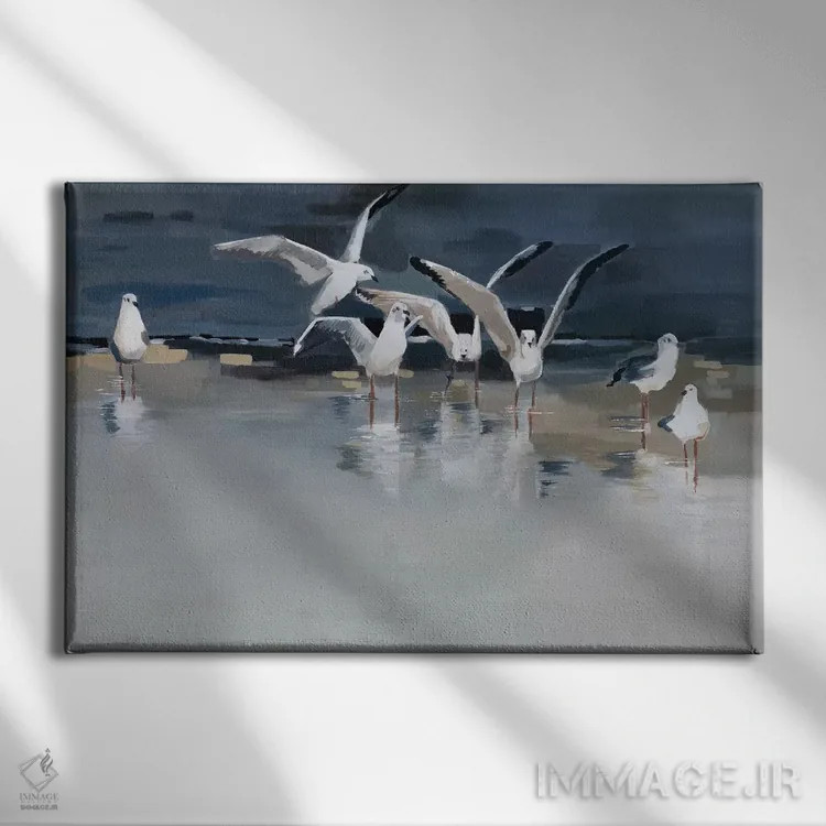 تابلو آرامش اثر آنجلا ماریـتز - نمای روبهرو روی دیوار