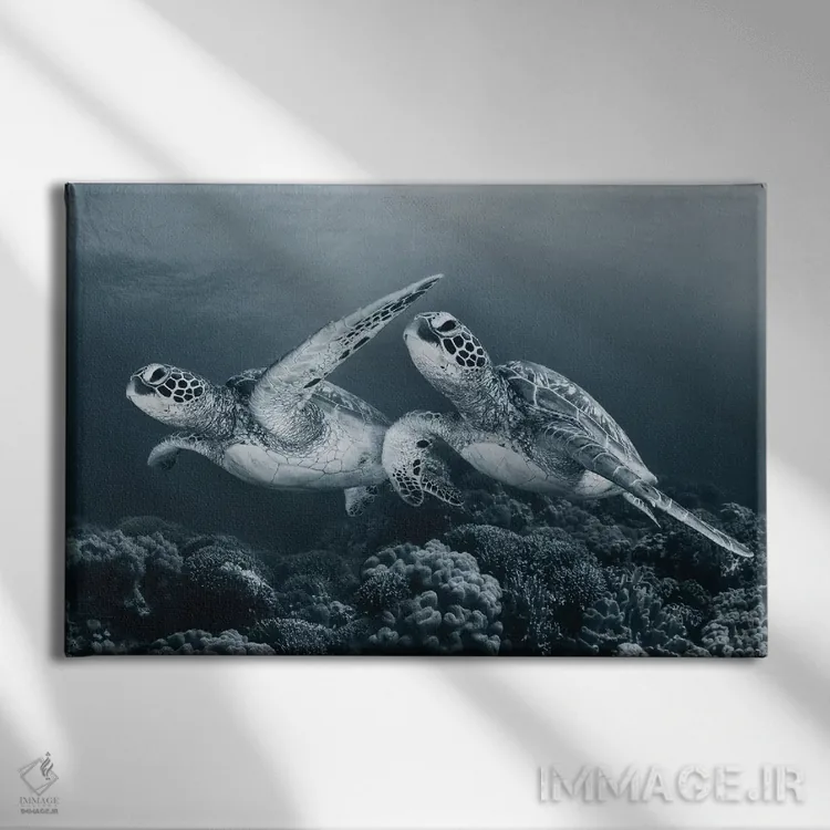 تابلو رقص دوقلوها اثر آندری نارچوک - نمای روبهرو روی دیوار