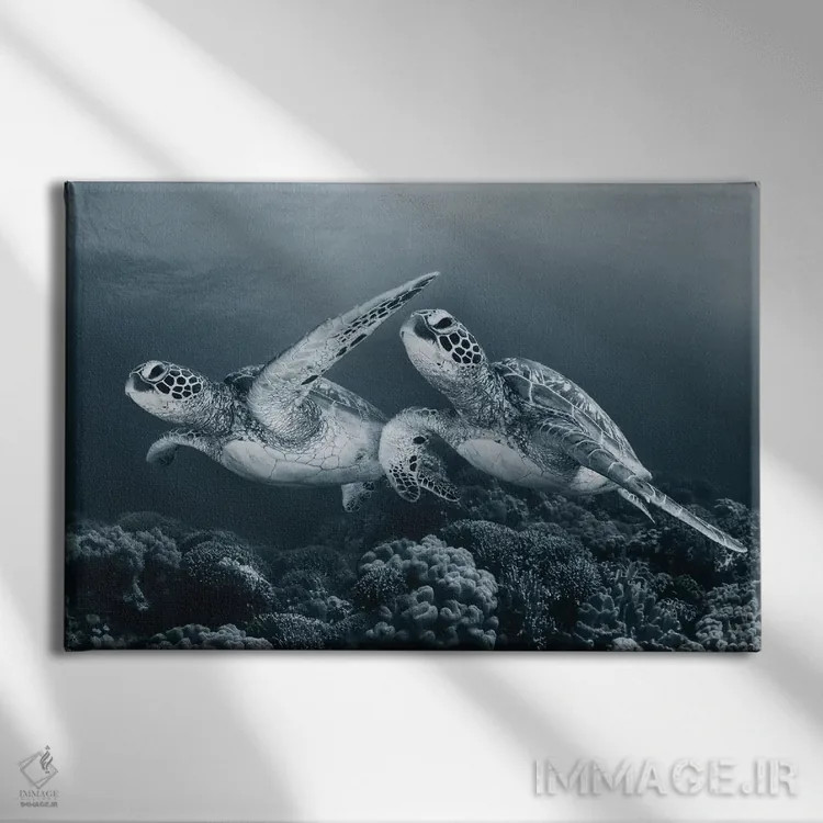 تابلو رقص دوقلوها اثر آندری نارچوک - نمای روبهرو روی دیوار