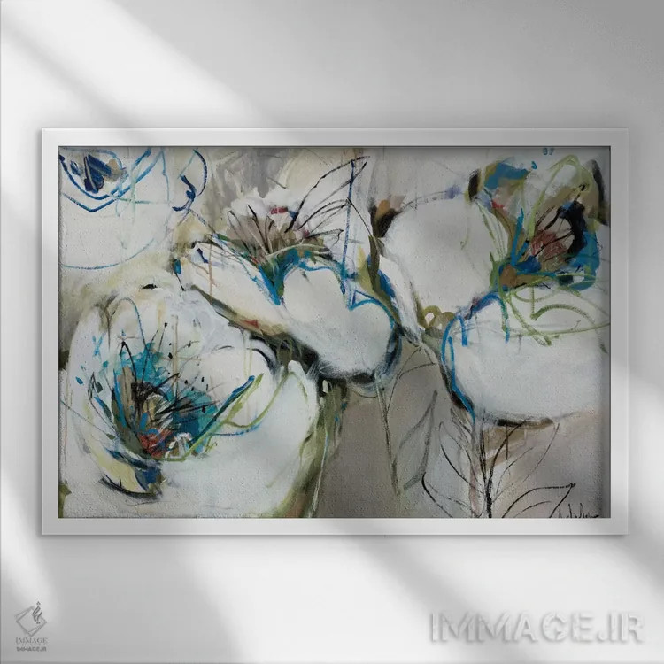 تابلو رقص آفتاب اثر آنجلا ماریـتز - نمای قابدار سفید
