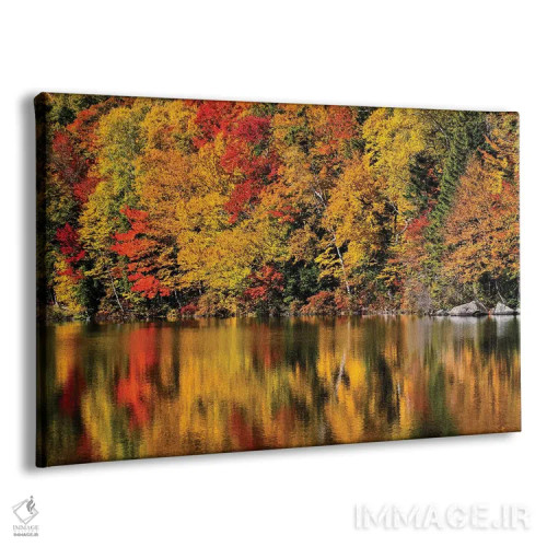 تابلو آمریکا، نیوهمپشایر، کوههای سفید، بازتابها در برکه راسل اثر آن کالینز - نمای پرسپکتیو محصول