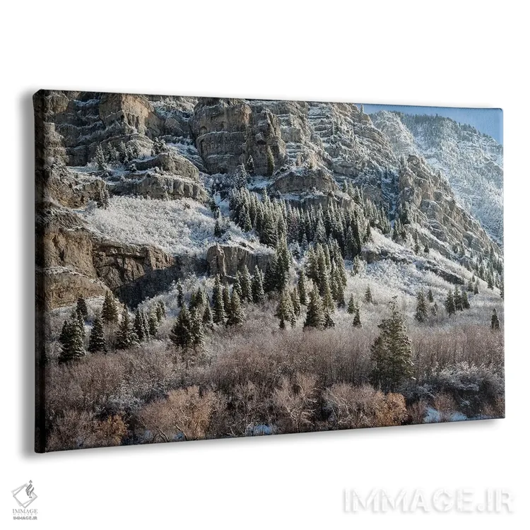 تابلو آمریکا، یوتا، پروو، چشمانداز پانورامای نور عصر در دره پروو اثر آن کالینز - نمای پرسپکتیو محصول