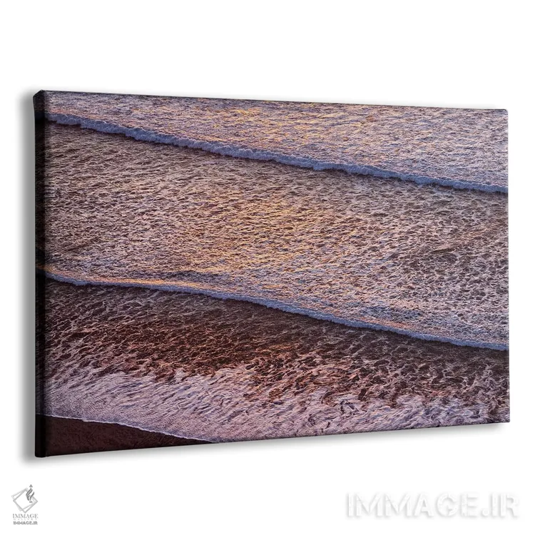 تابلو آمریکا، کالیفرنیا، لاجویا، الگوهای موجی در ساحل بلک اثر آن کالینز - نمای پرسپکتیو محصول