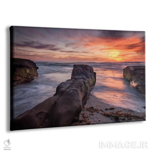 تابلو آمریکا، کالیفرنیا، لاجویا، غروب آفتاب، پارک بلوار ساحل اثر آن کالینز - نمای پرسپکتیو محصول