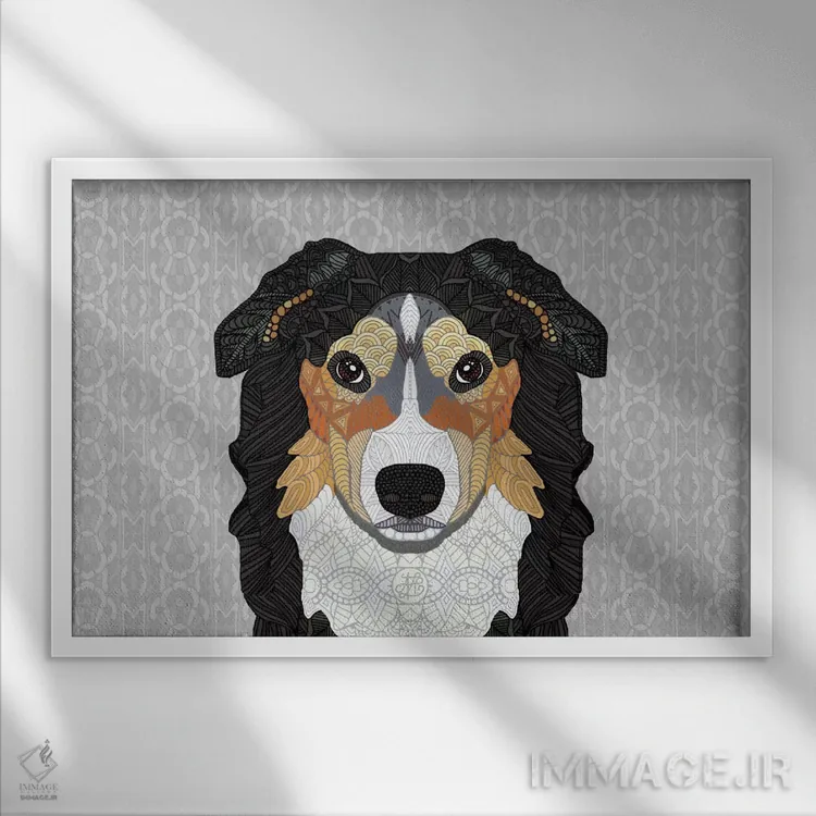 تابلو زکه (کنه) اثر آنجلیکا پارکر - نمای قابدار سفید