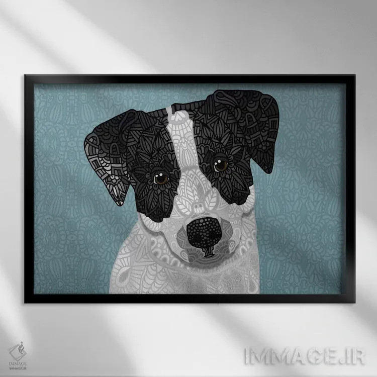 تابلو بید (درخت) اثر آنجلیکا پارکر - نمای قابدار مشکی