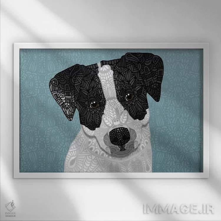 تابلو بید (درخت) اثر آنجلیکا پارکر - نمای قابدار سفید