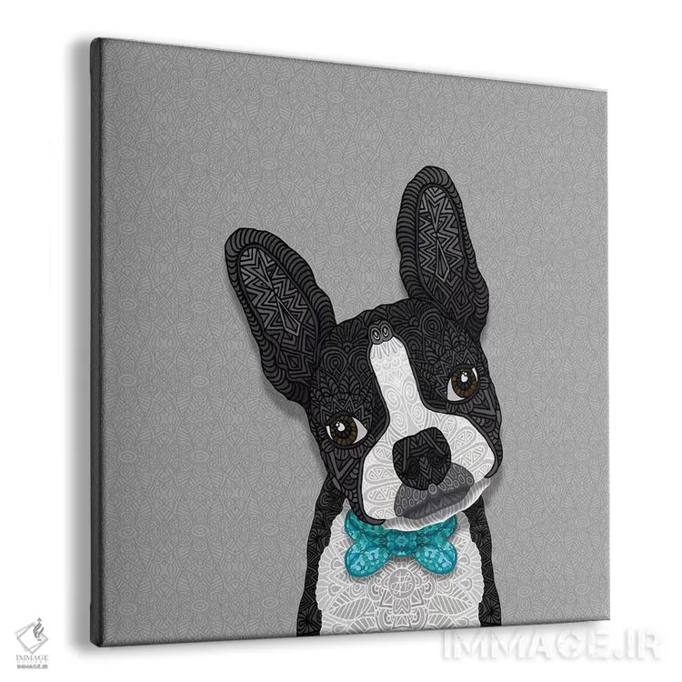 تابلو بوستونی با پاپیون اثر آنجلیکا پارکر - نمای پرسپکتیو محصول