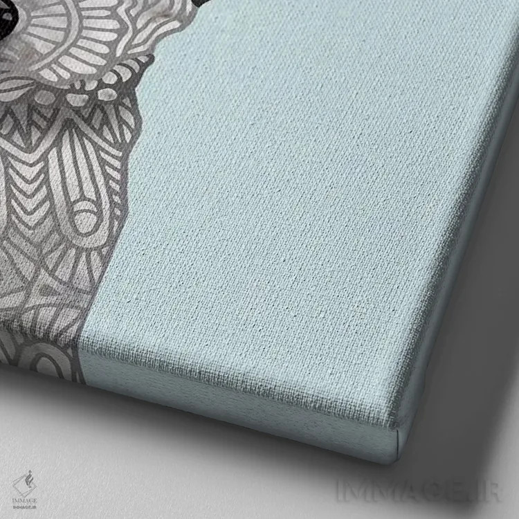 تابلو هاوانیز بامزه (سگ) اثر آنجلیکا پارکر - نمای نزدیک بافت بوم