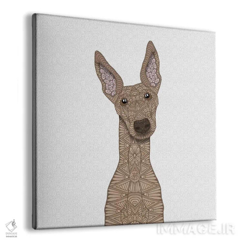 تابلو گریهاند نخودی اثر آنجلیکا پارکر - نمای پرسپکتیو محصول