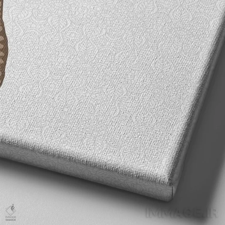 تابلو ایگی نخودی اثر آنجلیکا پارکر - نمای نزدیک بافت بوم