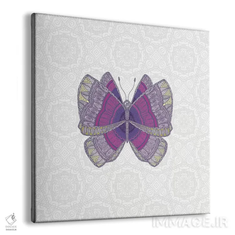 تابلو پروانهٔ بنفش کبود اثر آنجلیکا پارکر - نمای پرسپکتیو محصول