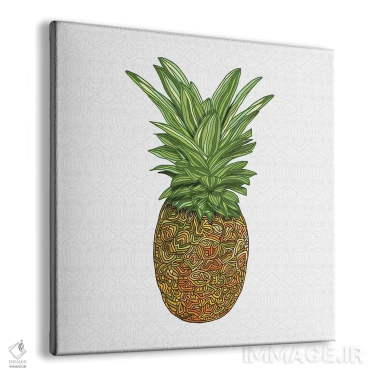 تابلو آناناس اثر آنجلیکا پارکر - نمای پرسپکتیو محصول